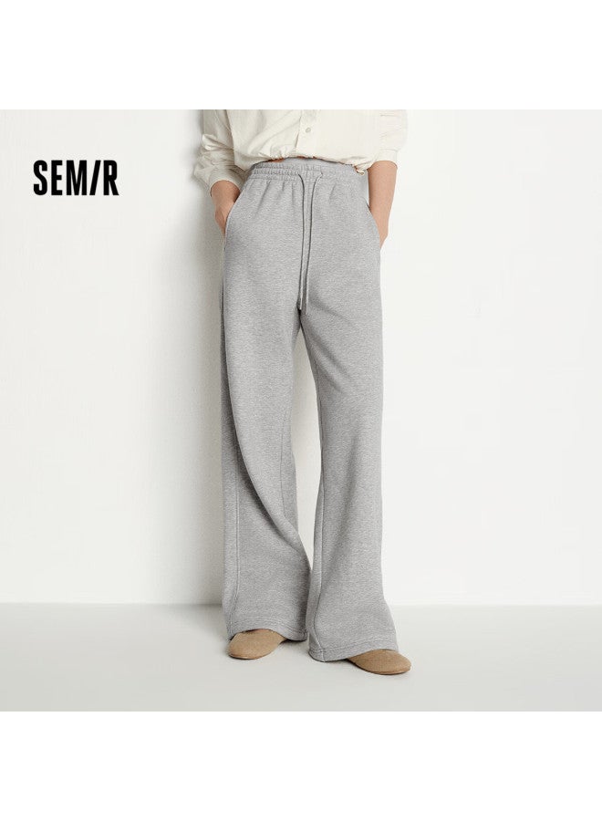 Semir Heated Antibacterial Fleece Drawstring Loose Fit Versatile Wide-leg Pants Women Winter Casual Trousers 109725127001 - Image 1