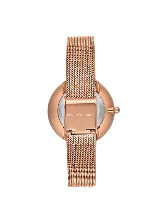 KENNETH SCOTT Kenneth Scott Women's Grey Dial Analog Watch - K23535-RMKX