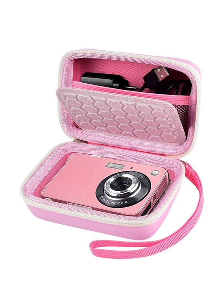 XICEN Digital Camera Case,Portable Mini Camera Box Compatible with Nsoela,CAMKORY,STUOGYUM,Zostuic,VAHOIALD,Kodak Pixpro(pink)  - Image 1