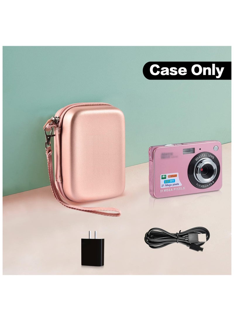 XICEN Digital Camera Case,Portable Mini Camera Box Compatible with Nsoela,CAMKORY,STUOGYUM,Zostuic,VAHOIALD,Kodak Pixpro(pink)  - Image 2