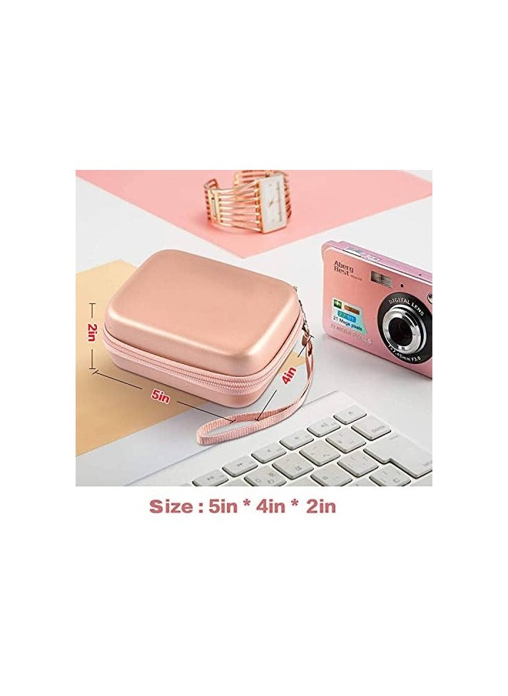 XICEN Digital Camera Case,Portable Mini Camera Box Compatible with Nsoela,CAMKORY,STUOGYUM,Zostuic,VAHOIALD,Kodak Pixpro(pink)  - Image 4