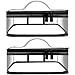 MYYZMY Clear Makeup Bags, 2 Pcs Transparent Cosmetic Bags, Black - Image 2