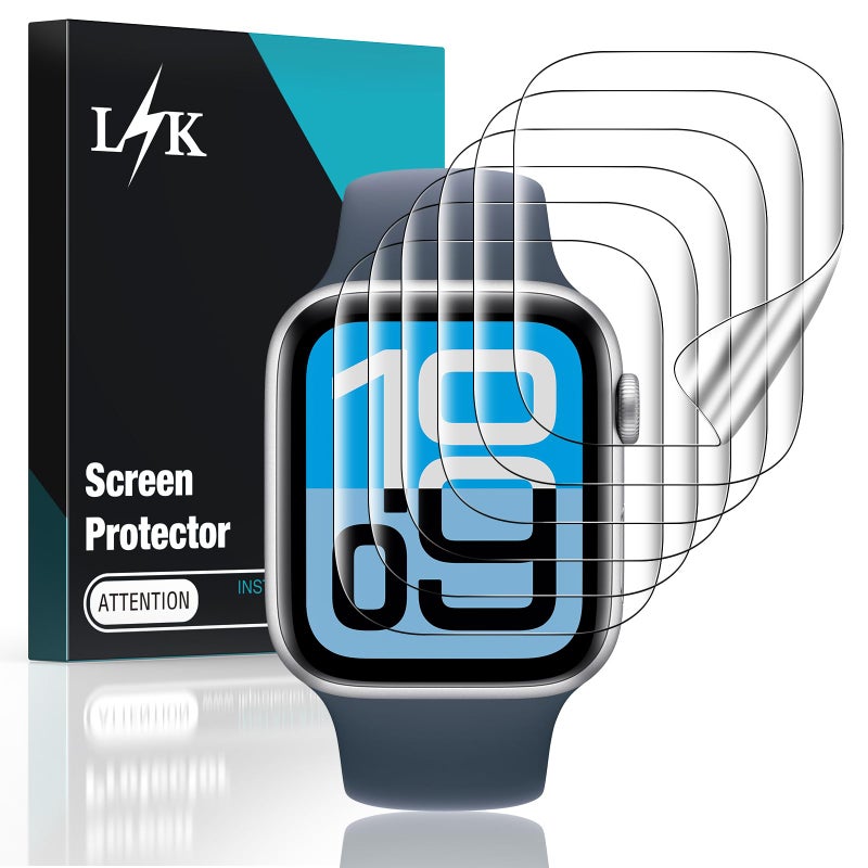 LK LϟK [6 Pack] for Apple Watch SE3/SE2/SE/Series 6/5/4 Screen Protector 44mm - Image 1