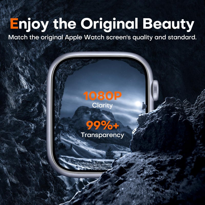 LK LϟK [6 Pack] for Apple Watch SE3/SE2/SE/Series 6/5/4 Screen Protector 44mm - Image 4