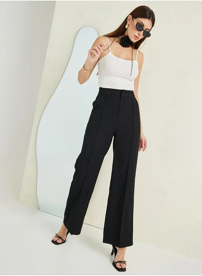 ستايلي Seam Detail Straight Leg Trouser