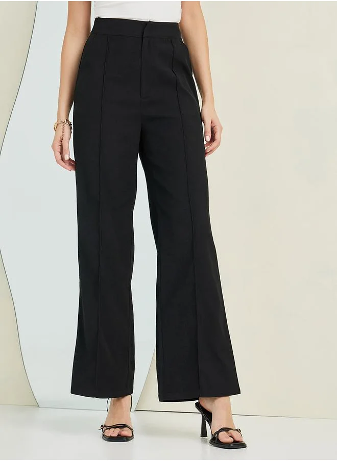 ستايلي Seam Detail Straight Leg Trouser