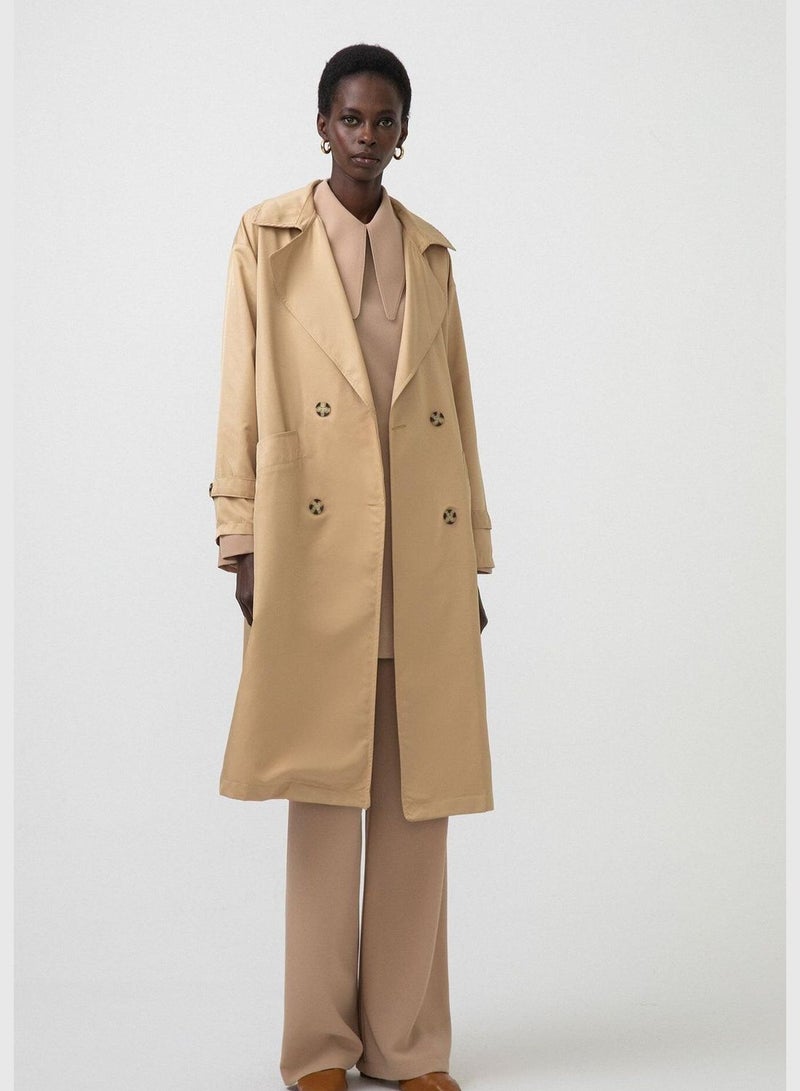 Touche معطف مطر مريح مزدوج الصدر - Image 5