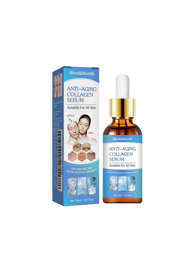 West&Month Botox Stock Solution Facial Serum,Botox Facial Serum for Women,Vitamin C Serum & Collagen Face Serum for Reducing Fine Lines & Wrinkles,Nourishing and Plump Skin 30ml - Image 1