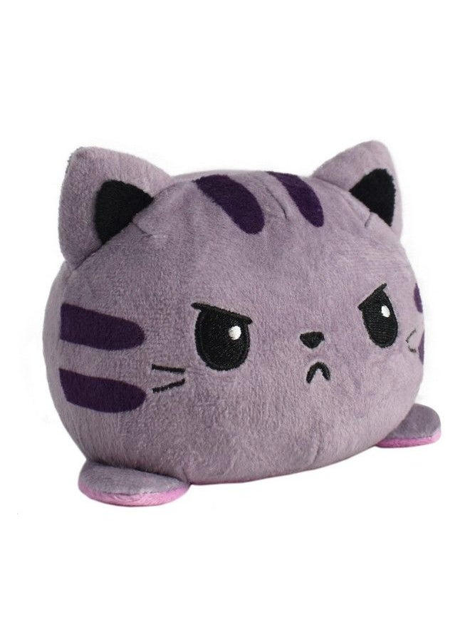 TeeTurtle - The Original Reversible Cat Plushie Rainbow Kittencorn + Gray Tabby Cute Sensory Fidget Stuffed Animals That Show Your Mood - Image 1