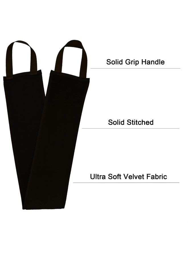 TSAIYI 5 Piece Self Tanning Mitt Applicator Set with Self Tan Glove Tanning Back Lotion Applicator Tanning Brush Tan Face Mitt Exfoliating Glove, for Self Sunless Tanning Tan (black)  - Image 3