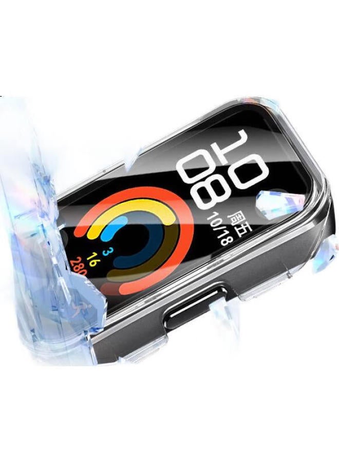 Bing Hong Binghong [Durable Yellow] Suitable For Huawei Band 9 Protective Film Huawei Band 8/10 Hd Anti-Drop Full Coverage Shell Film Nfc Version Unisex - Transparent - Image 1