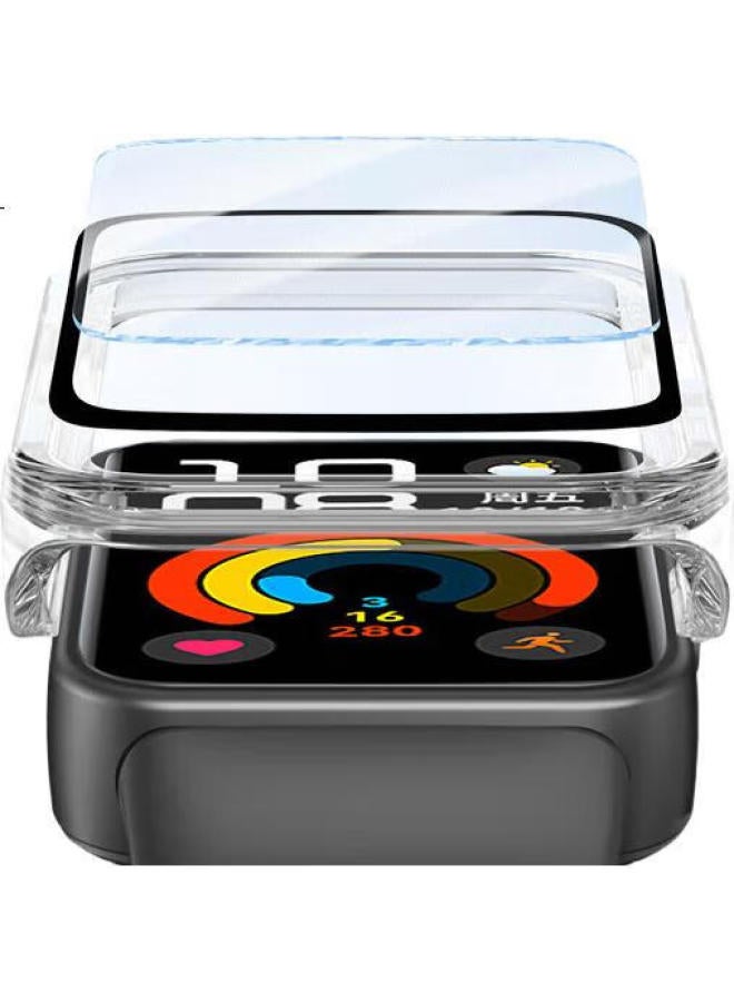 Bing Hong Binghong [Durable Yellow] Suitable For Huawei Band 9 Protective Film Huawei Band 8/10 Hd Anti-Drop Full Coverage Shell Film Nfc Version Unisex - Transparent - Image 2