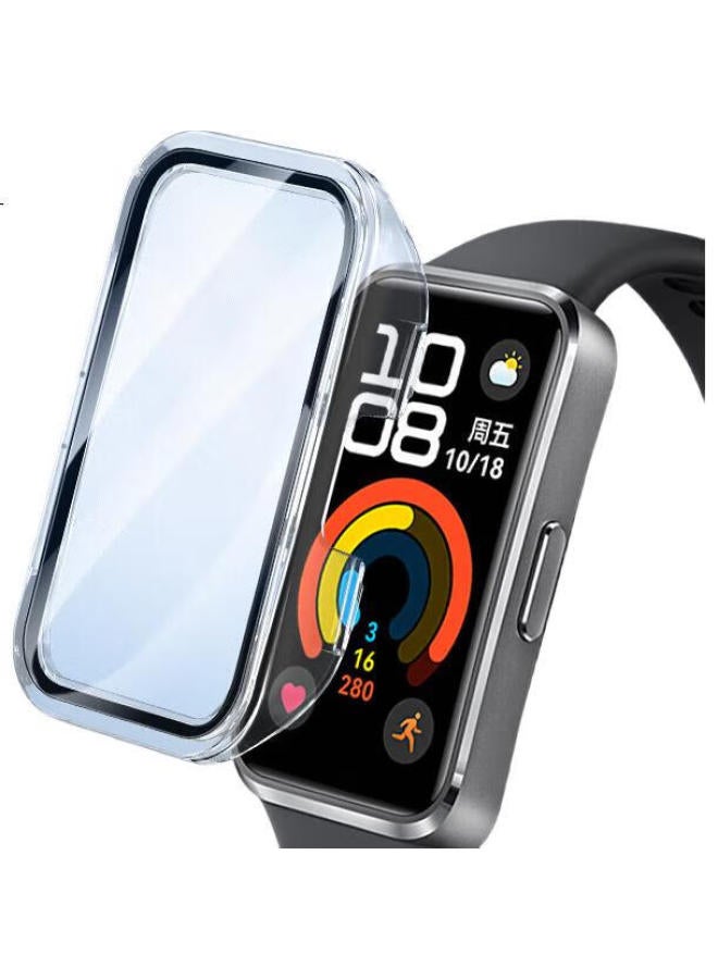 Bing Hong Binghong [Durable Yellow] Suitable For Huawei Band 9 Protective Film Huawei Band 8/10 Hd Anti-Drop Full Coverage Shell Film Nfc Version Unisex - Transparent - Image 3