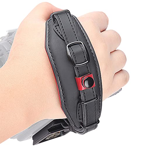 LYNCA E6 Camera Leather Wrist Hand Strap Adjustable Hand Grip Straps DSLR BL - Image 1
