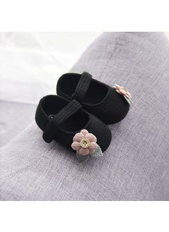 Generic Infant Soft Sole Princess Shoes 0-1 Year Black 