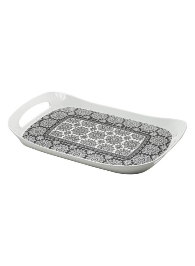 Top Pick Comfort Tray Large Black Abstract Dwt1072Bab 16.25" X 10.25"