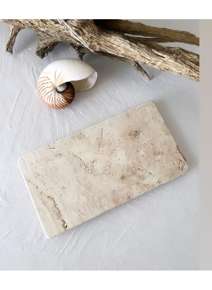 Travertine Jewelry Vanity Tray size 38x20cm - Image 1