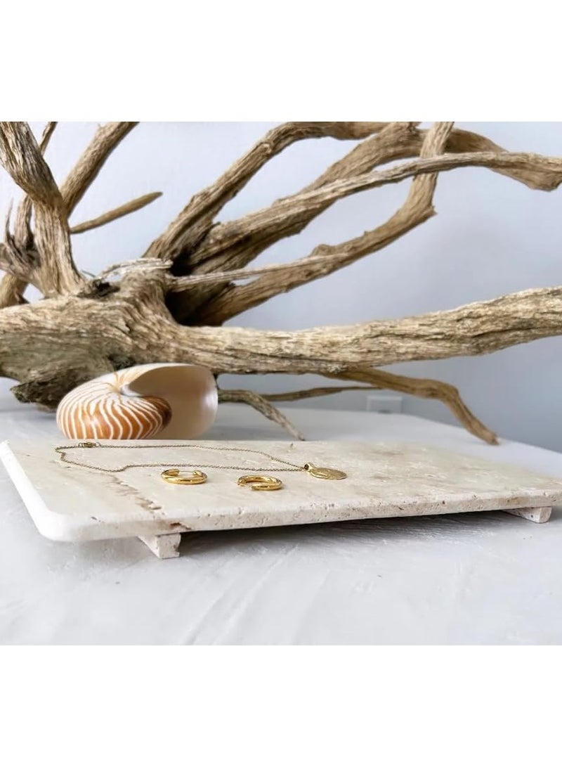 Travertine Jewelry Vanity Tray size 38x20cm - Image 2