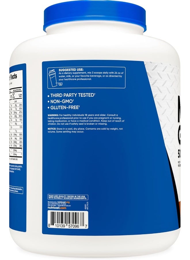 Nutricost نوتريكوست ماس غاينر (نكهة زبدة الفول السوداني بالشوكولاتة، 6.7 رطل) 50 جرام من البروتين لكل حصة - Image 4