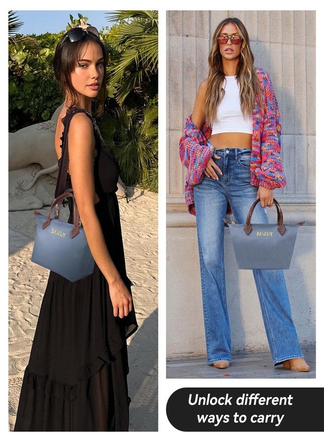 BOJLY Tote Bag for Women, Waterproof Multifunctional Mini Handbag, Lightweight Simple Crossbody Bag Shoulder Bag Small Purse Airy Blue - Image 2
