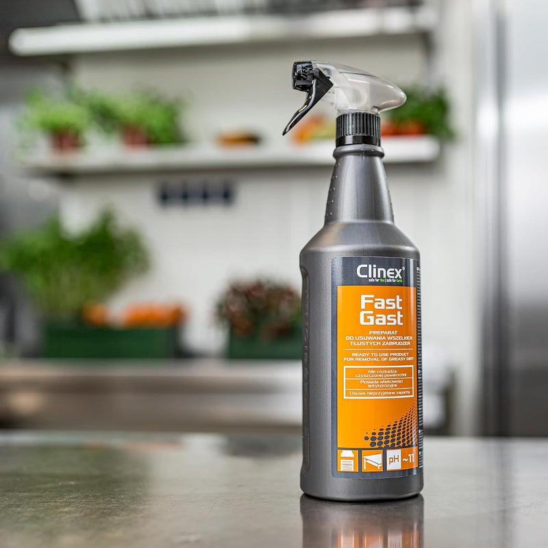 Clinex Fast Guest Grease Remover 1 L in Spray – Effective Kitchen Cleaner – Degreaser Cleaner with a Nice Smell – Efficient Cleaning Agent - Image 2