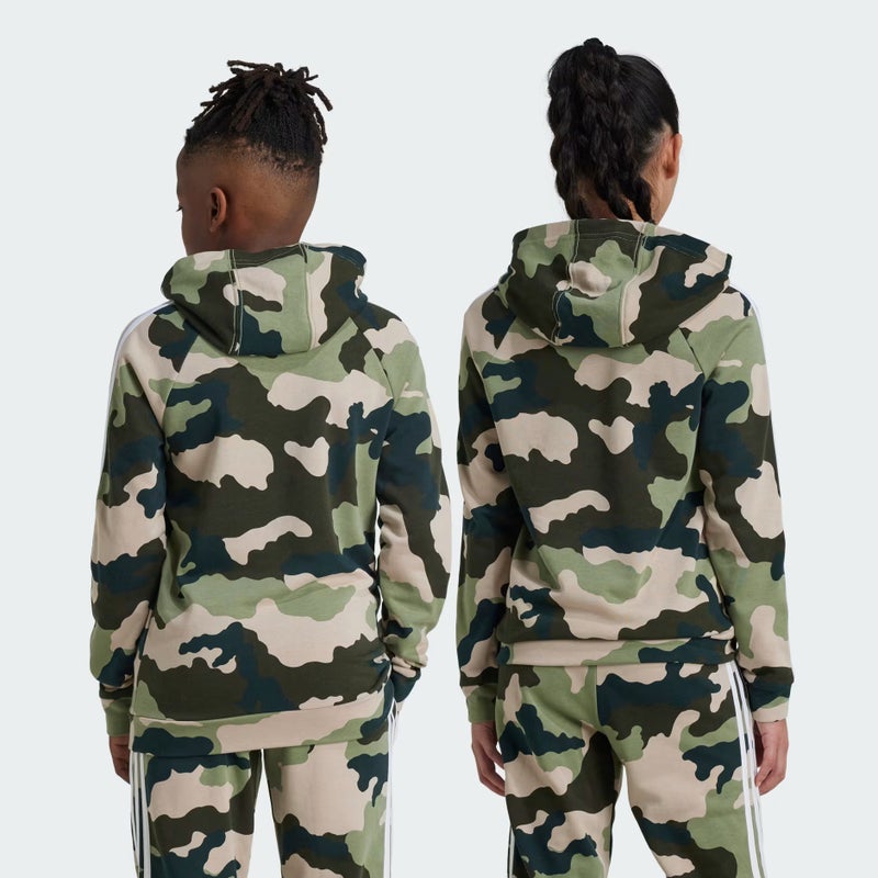Adidas Essentials Allover Print Hoodie Kids - Image 4