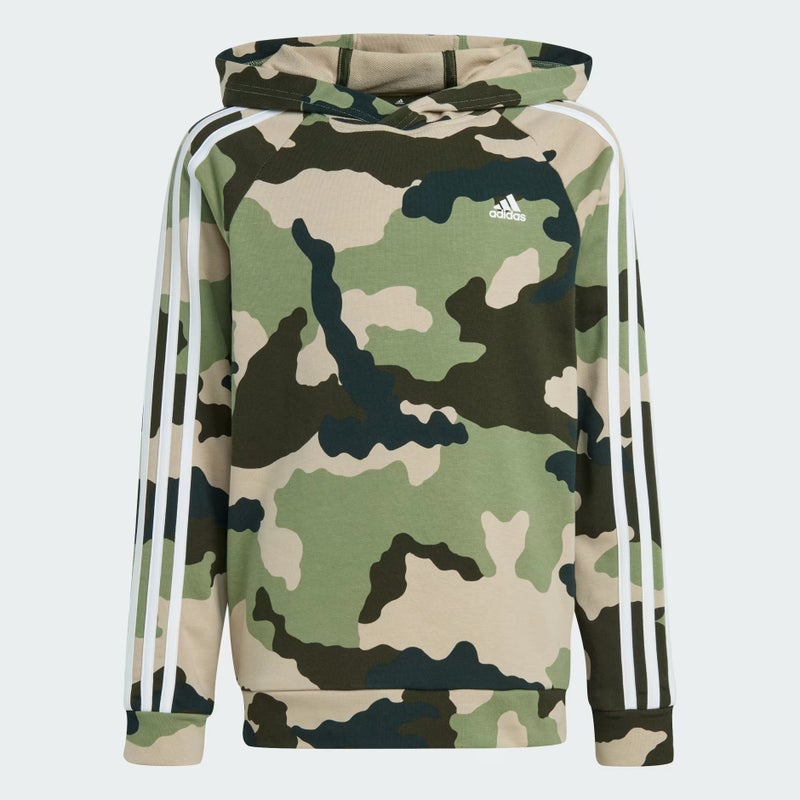Adidas Essentials Allover Print Hoodie Kids - Image 3