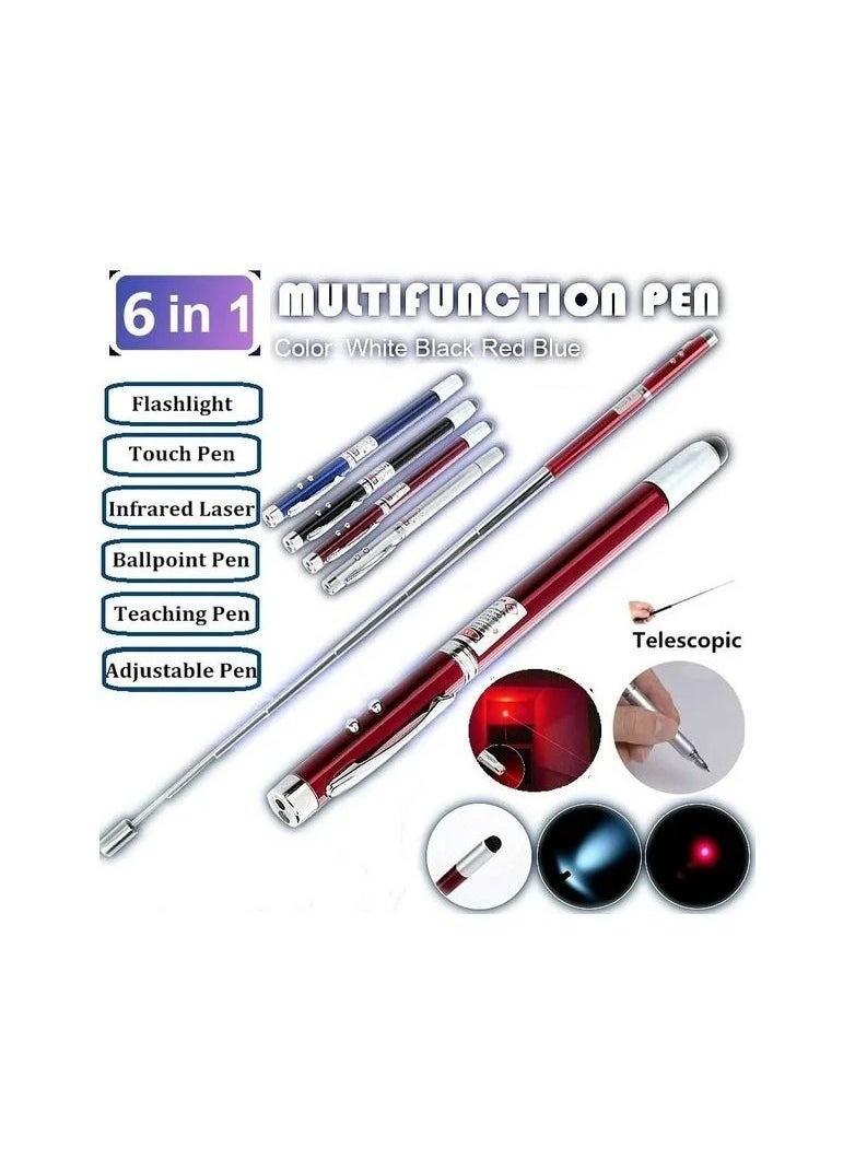 Generic - 4-Pieces Remote RED Laser Stylus Pen,Powerful Laser Pointer Writing Pen,Flexible Teaching Pen - Image 1
