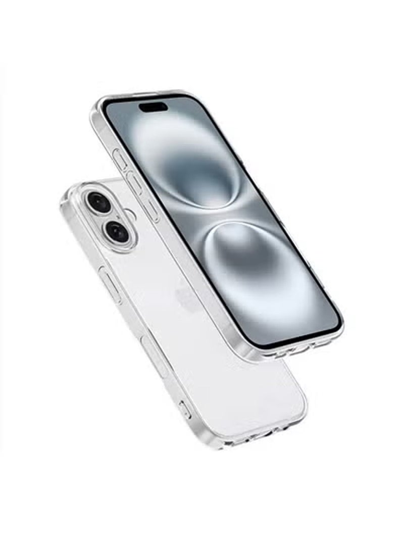 Techie حزمة كومبو 2 في 1 لحافظة آبل آيفون 16 وواقي الشاشة - حافظة TPU شفافة مع واقي شاشة زجاجي مقسى عالي الدقة - Image 4