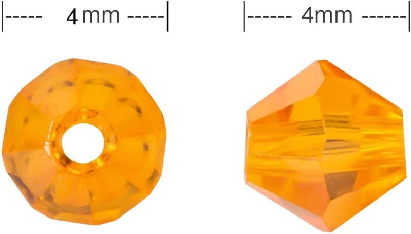 LONGWIN Lot 1800pcs Glass Bicone Beads - Wholesale 4mm Bicone Shaped Crystal Faceted Beads Jewelry Making Supply for DIY Beading Projects, Bracelets, Necklaces, Earrings & Other Jewelries (Color 2) - Image 4