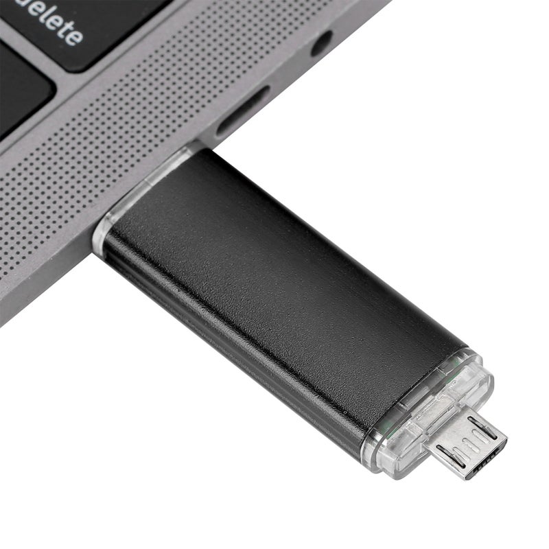 مُحفظة بيانات USB OTG 2 في 1 - مُحفظة ذاكرة ميكرو ذراعية - أقراص U هاتفية - إمدادات تخزين 64 جيجابايت - Image 4