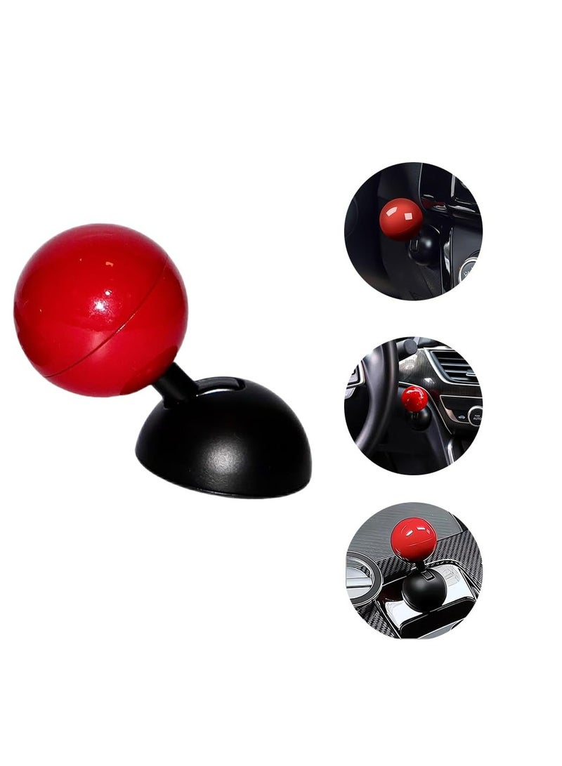 CMGTYYD Car Push to Start Button Rocker, Car One Button Start Lever, Car Engine Start Stop Button Joystick Starter Ball-bar Cover for Decorative Accessories Universal Size for Cars etc-Red - Image 1