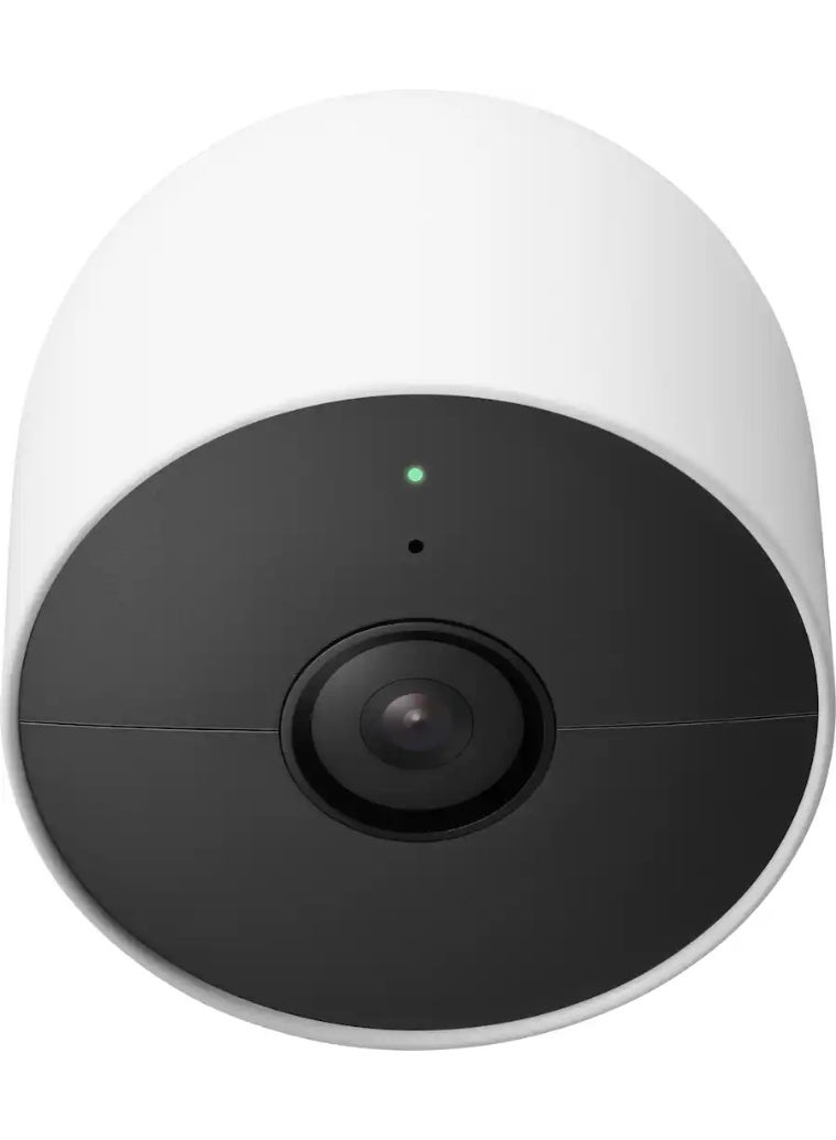 Google - Nest Cam 2 Pack Indoor/Outdoor Wire Free Security Cameras - Snow - Image 2