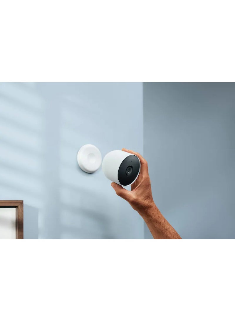 Google - Nest Cam 2 Pack Indoor/Outdoor Wire Free Security Cameras - Snow - Image 5
