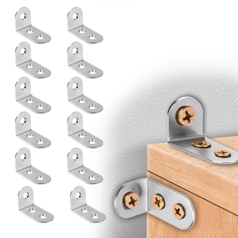 lasuroa 24pcs Furniture Anchors, Anti-Tip Furniture Anchors Stainless Steel Furniture Wall Anchor Falling Furniture Straps Prevention Furniture Anchors for Baby Proofing Safety - Image 1