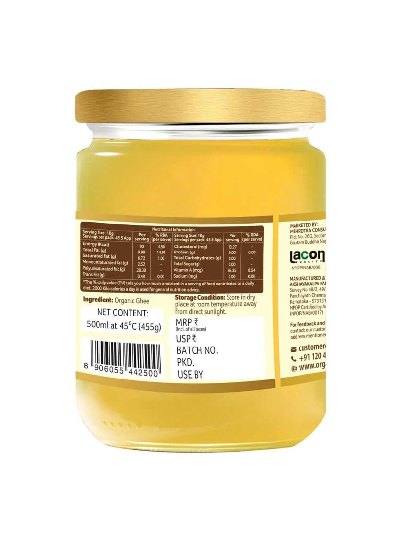 Organic Tattva Organic Cow Ghee 450g - Image 2