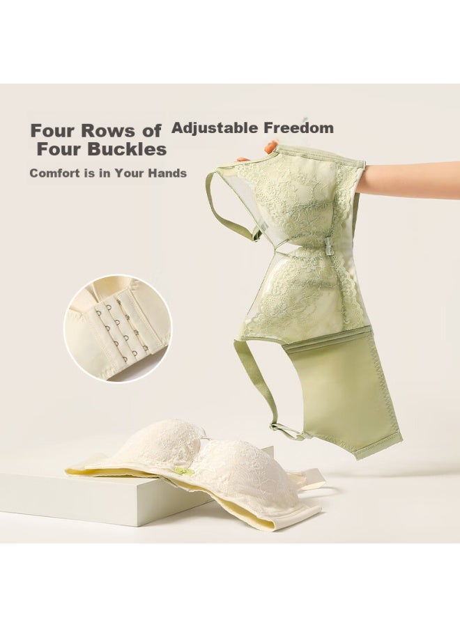 Fenton Fenteng Seamless Bra For Large Minimizing, Lift, Anti-sagging, Push-up, Thin, Wireless Brassiere, Milk White, 75b - Image 2