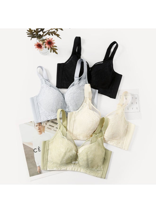 Fenton Fenteng Seamless Bra For Large Minimizing, Lift, Anti-sagging, Push-up, Thin, Wireless Brassiere, Milk White, 75b - Image 5