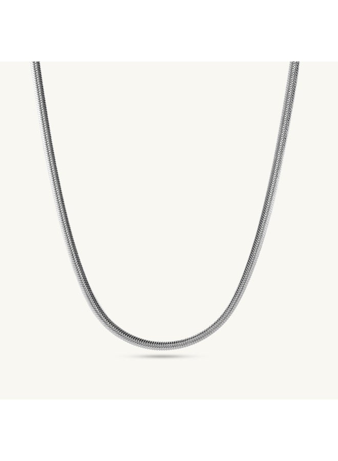 Palmonas سلسلة ثعبان فضية بالماناس للرجال - مقاومة للماء ومضادة للتأكسد - Image 1