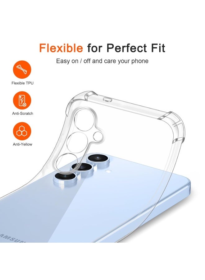 DUSALA Samsung Galaxy S26 5G Clear Case Bumper Scratch Resistant Back Cover for Galaxy S26 Smooth Finish Camera Protective Cover For Samsung Galaxy S26 5G - Image 2