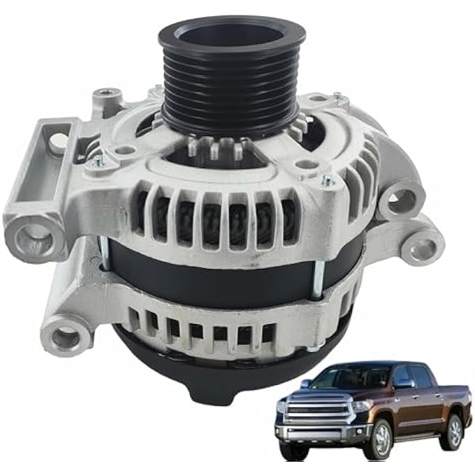 sen SHOW 11352N Alternator 150A Compatible with 2007-2021 Toyota Tundra, 2007-2022 Sequoia & 2010-2013 Lexus GX460 V8 4.6L 5.7L Replacement 104210-5091 27060-0S020 - Image 1