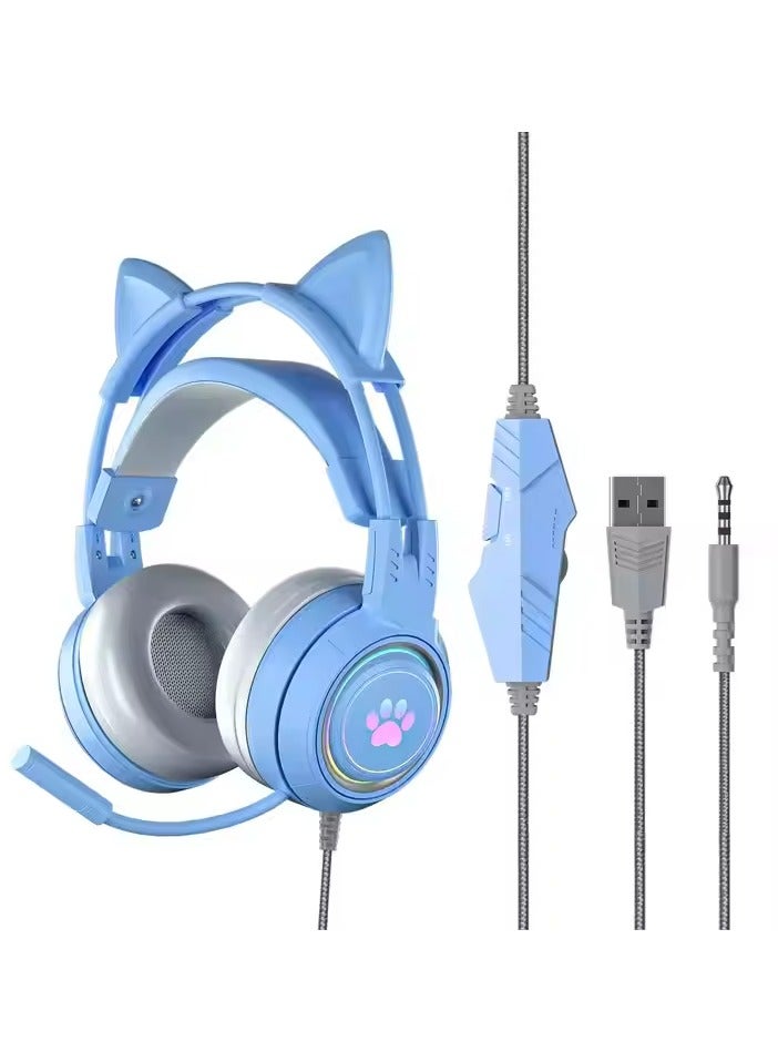 SY-G25 Cute Cat Ear On Ear Headphones - Image 1