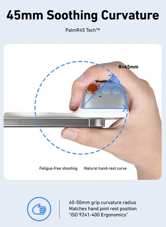 تيليسن حامل هاتف ذكي مغناطيسي مزود بكاميرا هاتف TELESIN مع مقبض تحكم عن بعد لهاتف Iphone وAndroid مع إضاءة تعبئة - Image 5