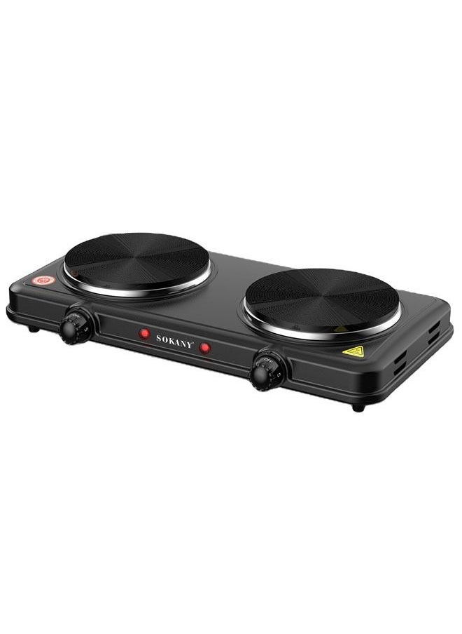 sokany Electric Twin Solid Double Burner Induction Hot Plate Stove  - Image 1