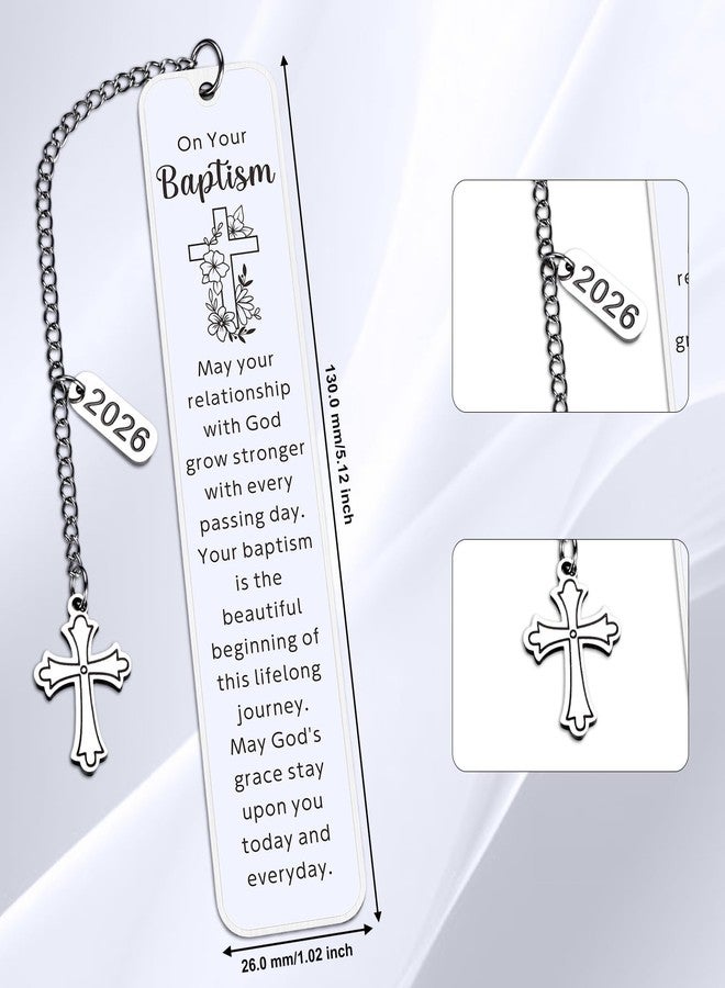 Aeonovs 2026 Baptism Gift for Women Men Adult, Catholic Baptism Gifts for Girls Boys, Christening Gifts for Goddaughter Godson Godchild Baby Girl, Easter Basket Stuffers for Kids, Christian Bookmarks - Image 4