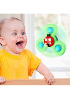 Generic 3-Piece Suction Cup Spinner Toys,Spinners for Babies, Baby Spinner Toys with Suction Cup, Silicone Simple Dimple, Colorful Suction Spinner Toys, Spinning Tops Birthday Gift(three Insects)  - Image 4