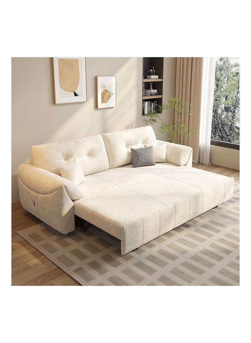 AWD Sofa Bed, Retractable Sofa Cum Bed, Sofa Convertible Bed, Easy To Clean, Foldable Living Room Multifunctional Sofa Furniture Comfortable Cushion, Strong Bearing  Grey, 190x85x80 cm  - Image 5