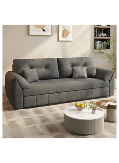 AWD Sofa Bed, Retractable Sofa Cum Bed, Sofa Convertible Bed, Easy To Clean, Foldable Living Room Multifunctional Sofa Furniture Comfortable Cushion, Strong Bearing  Grey, 190x85x80 cm  - Image 1