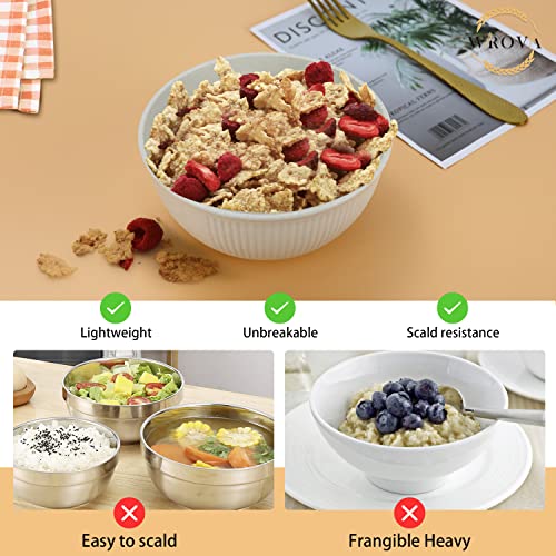 Wrova Wheat Straw Bowl Sets of 8,Unbreakable Cereal Bowl 26 OZ,Microwave and Dishwasher Safe Bowls,Kids Bowl suitable for Cereal,Salad,Snack and Soup. Winter-Snow Series - Image 4
