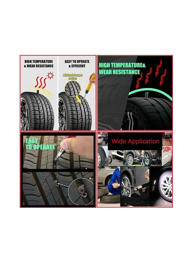 10 قطع مسامير إصلاح الإطارات المطاطية، مسامير إصلاح الثقوب للاستخدام في السيارات والشاحنات والدراجات النارية والدراجات الهوائية - Image 2